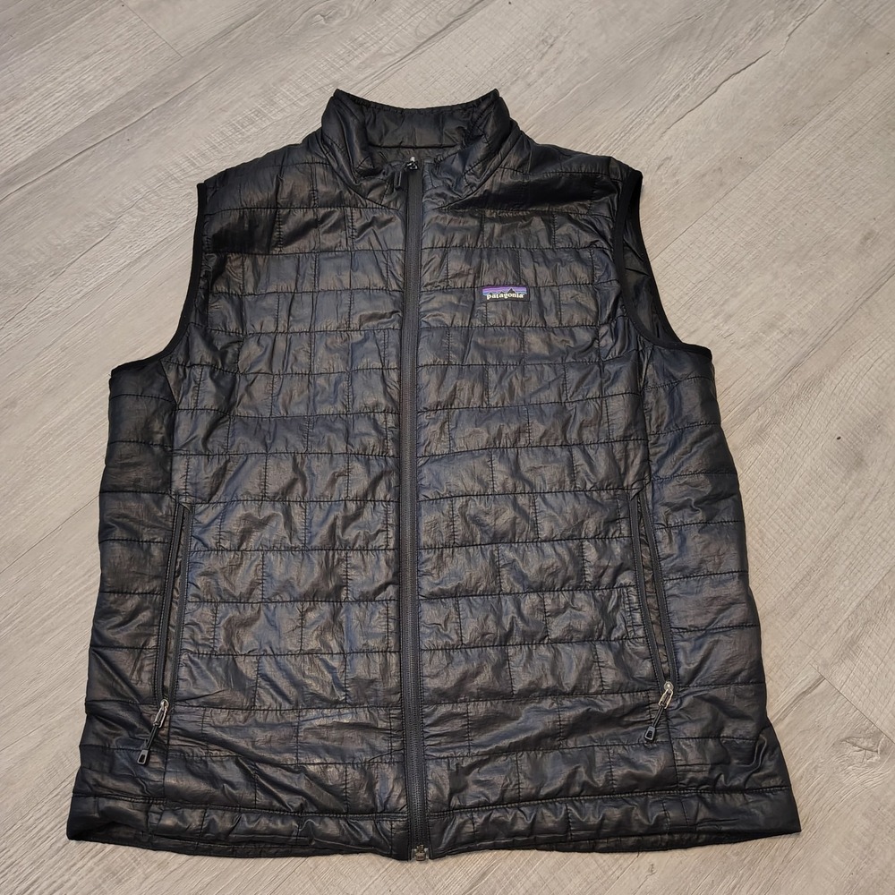 Patagonia Nano Puff Vest Mens Large Black Primaloft Insulated 84241 FA15